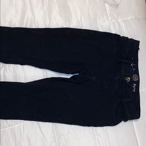 girls black jeggings